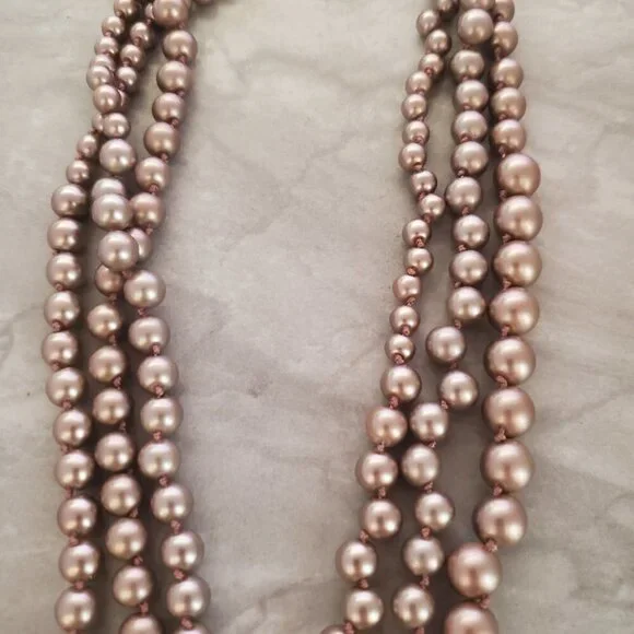 🍾 Rare HTF Vintage J.Crew Gold Pearl Twisted Statement Wedding Twisted Hammock - Picture 10 of 12